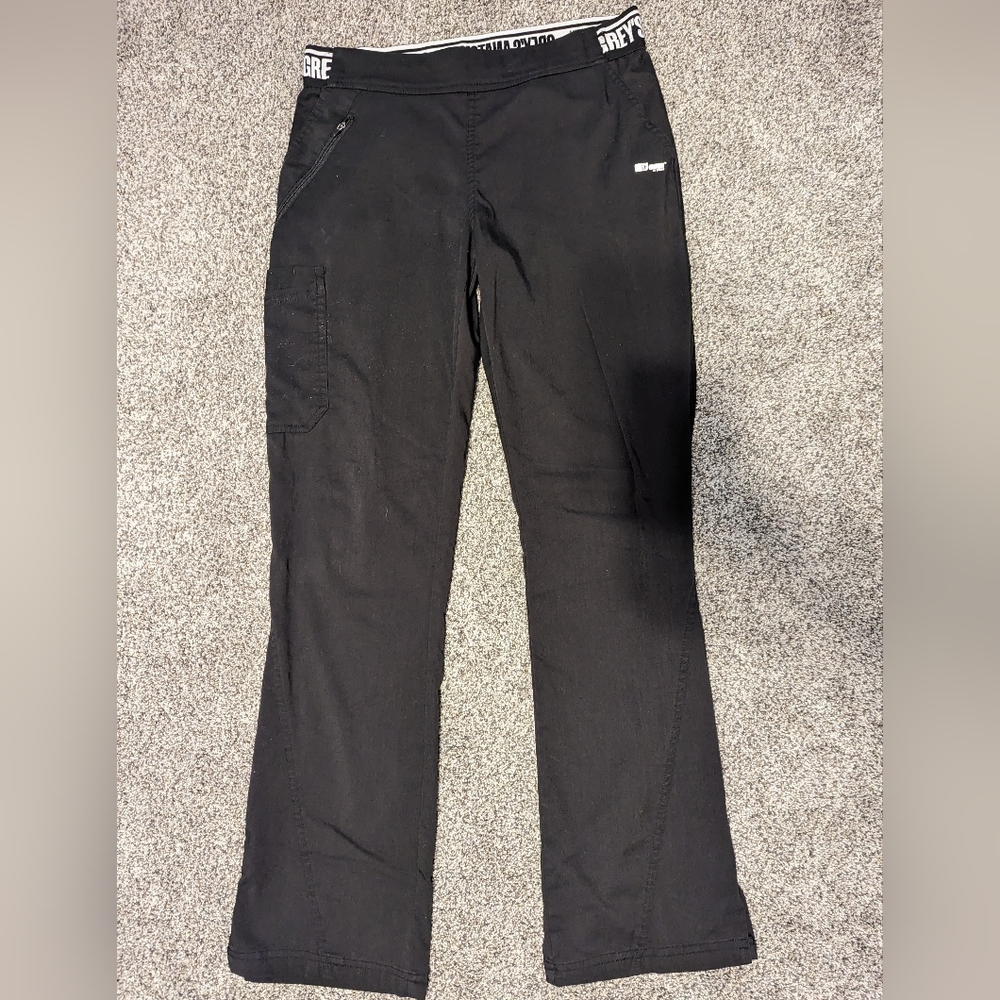 Greys Anatomy Black Scrub Pants. (Size Sm)